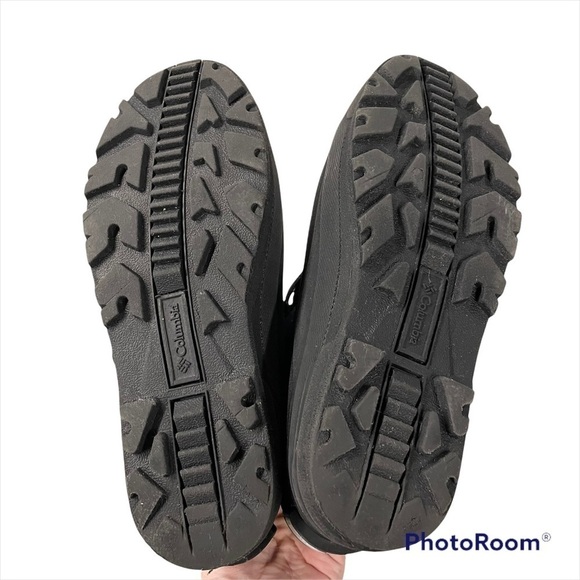 COLUMBIA POWDERBUG PLUS II BOOTS IN ABYSS/GRAY AND SHARK/SILVER GRAY Youth 7 - Picture 9 of 14